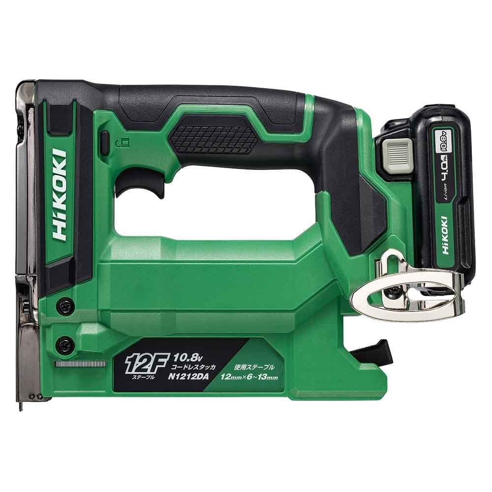 ハイコーキ　HiKOKI 10．8Ｖタッカ N1212DA LS, アグレッシブグリーン, N1212DA LS