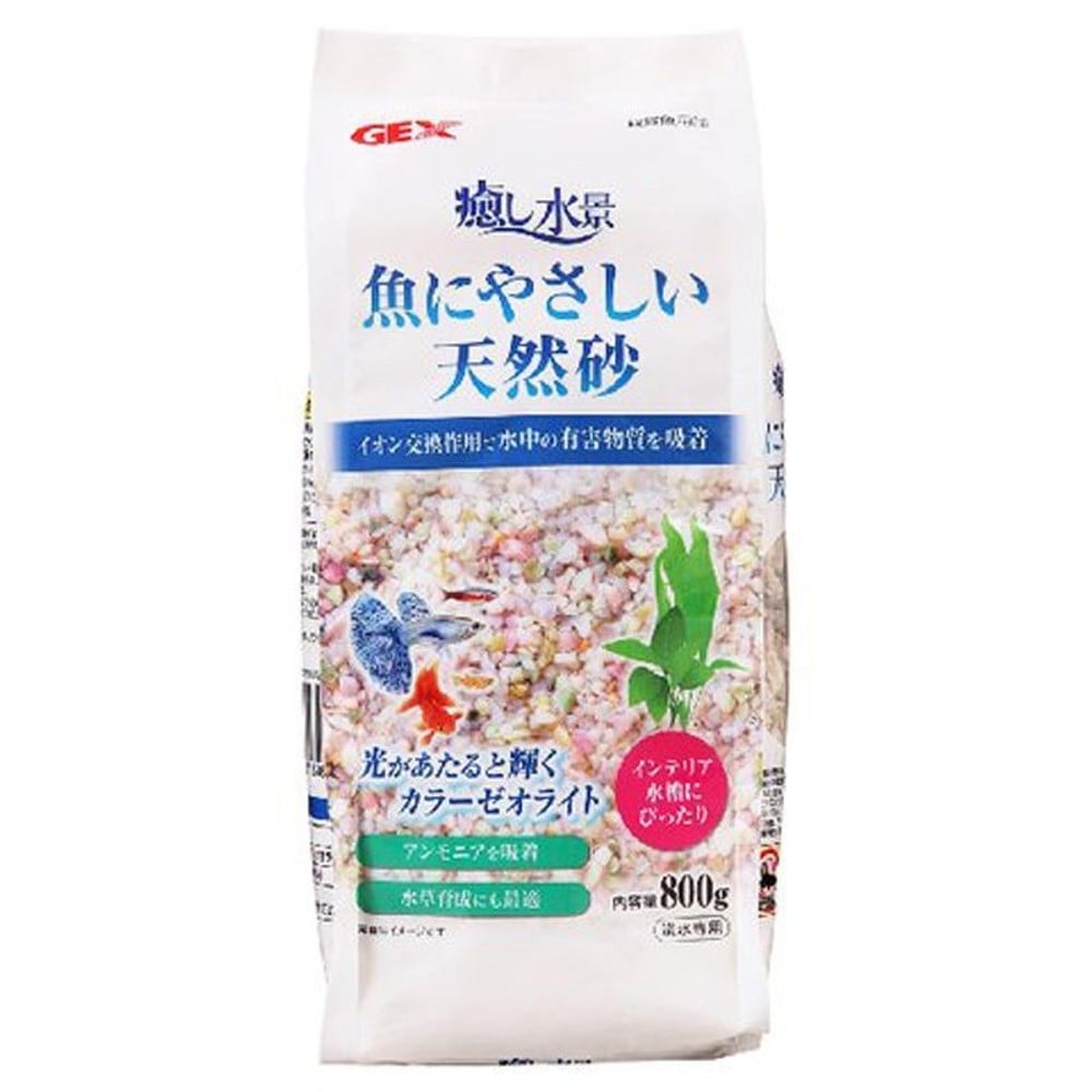 ジェックス　癒し水景　魚にやさしい天然砂, ミックスカラー（2.5）, 2.5kg