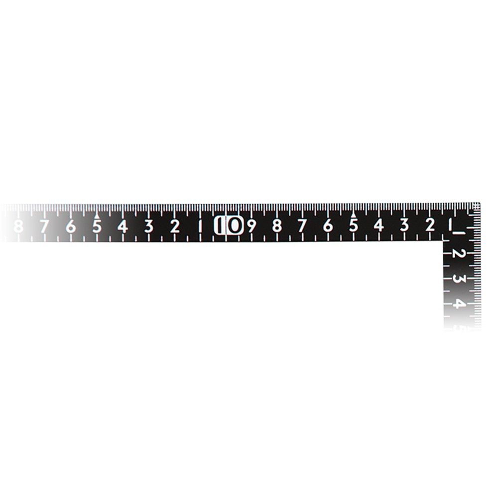 曲尺小型 サンデーカーペンター 黒色 30&times;15cm 裏面角目白目盛, 12416, 30&times;15cm