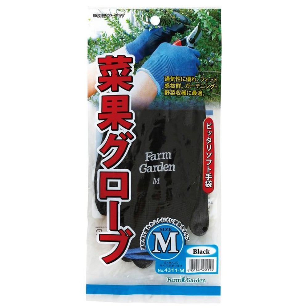 菜果グローブ　ブラック