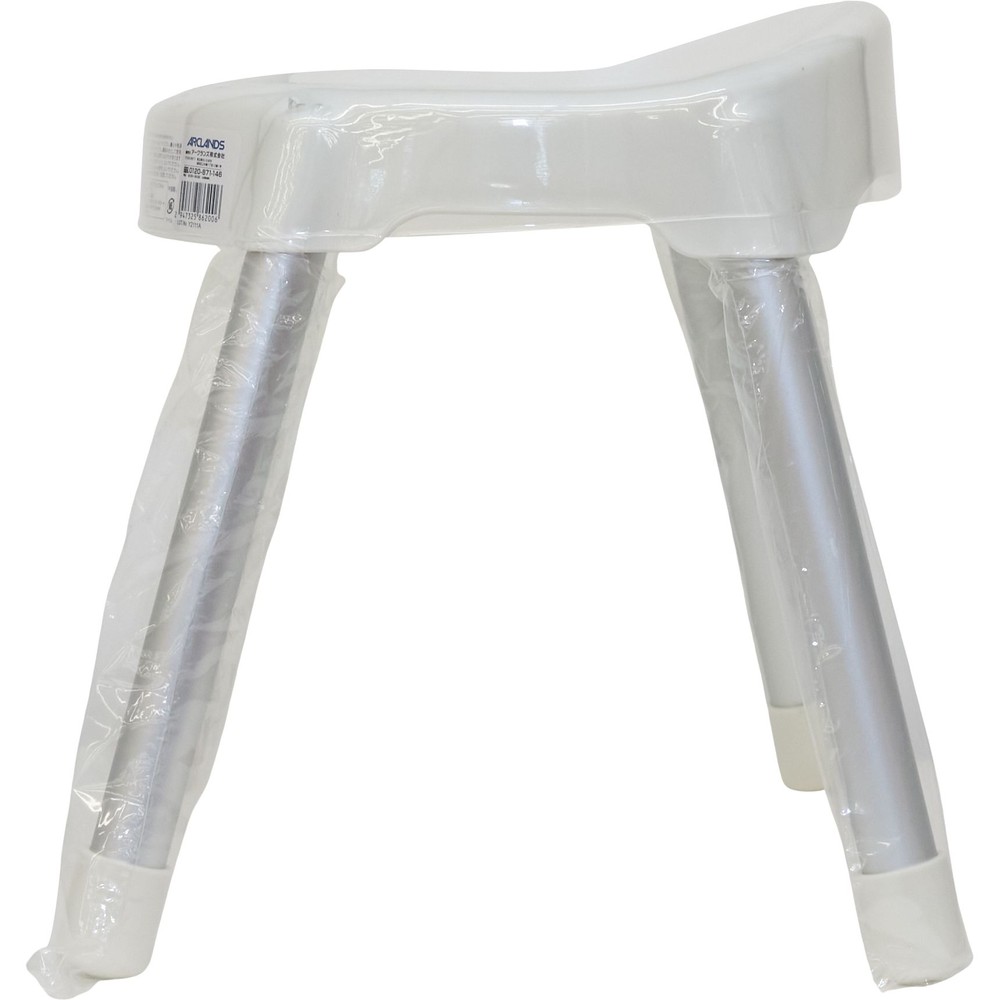 ウィザ WIZ'A かる〜いアルミ脚バスチェア, ホワイト（30cm）, 30cm