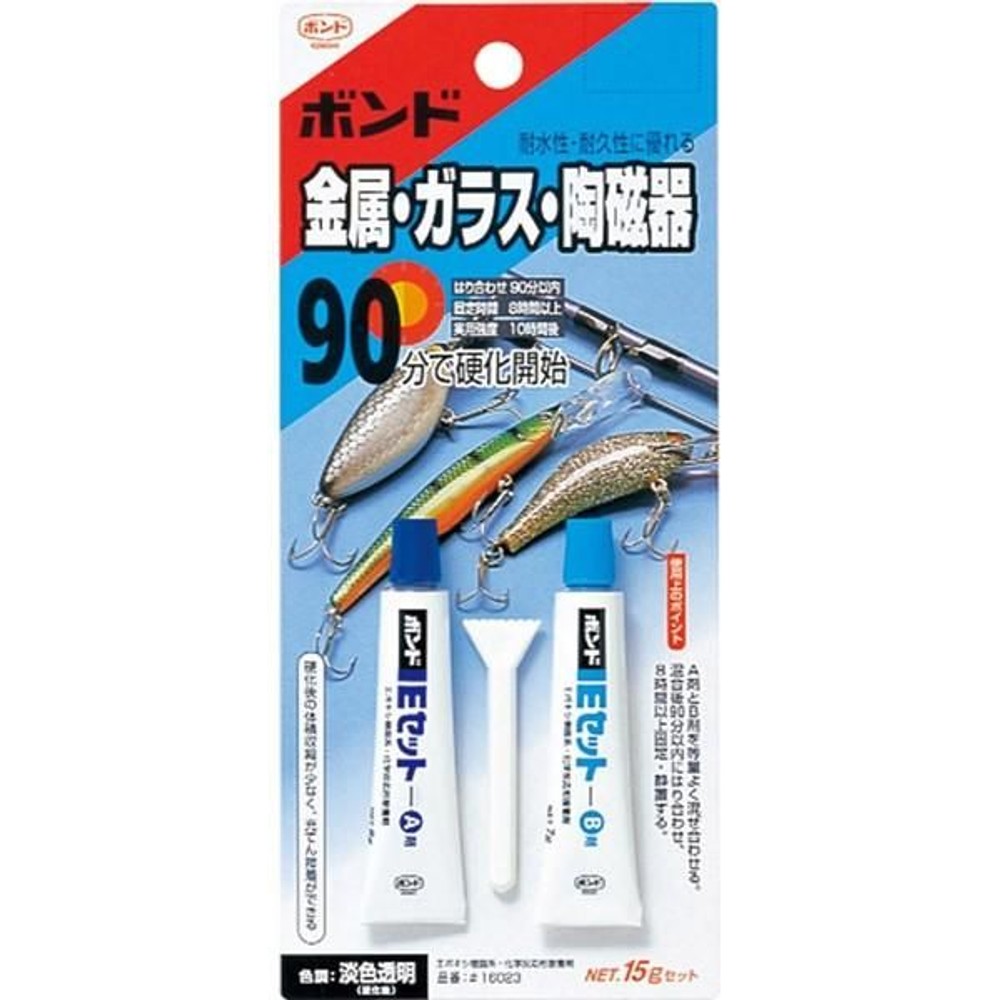 コニシ ボンド Eセット 15gセット, 淡色透明, 15g