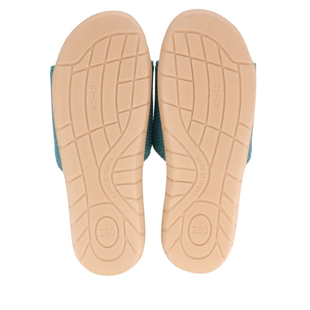 麻中カップインソールスリッパ　ＢＬ　Ｌ, ブルー, Lサイズ