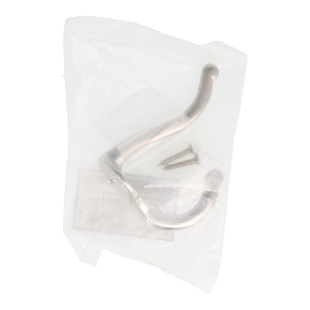 コートフック　シングル２段　ニッケル, シルバー, シングル2段