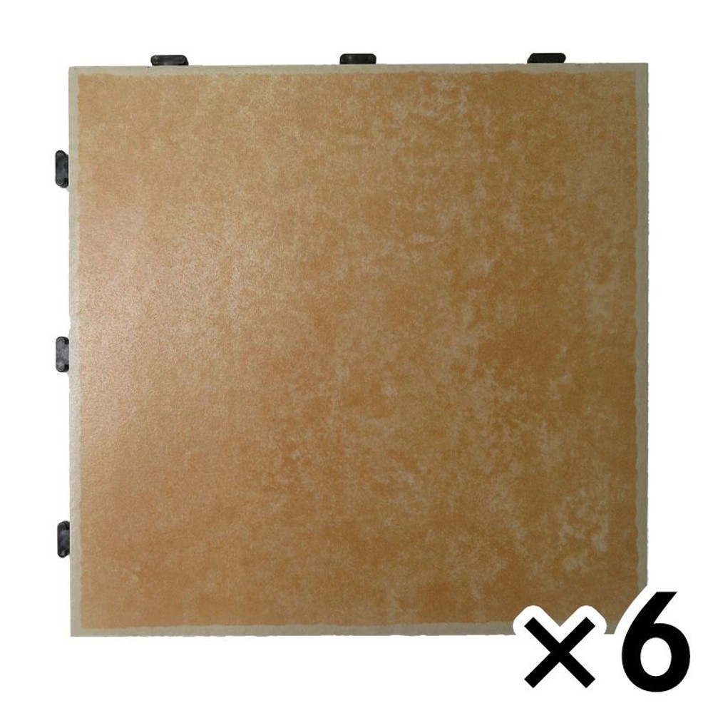 ジョイント式セラミックパネル, ブラウン, 6個セット