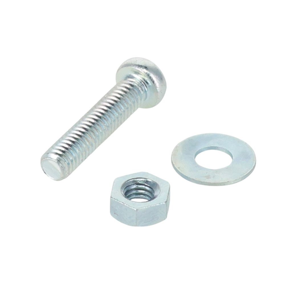 小ねじ　なべ　鉄　ユニクロメッキ　Ｍ３．５&times;１６　１０本入　小袋, シルバー, M3.5&times;16mm