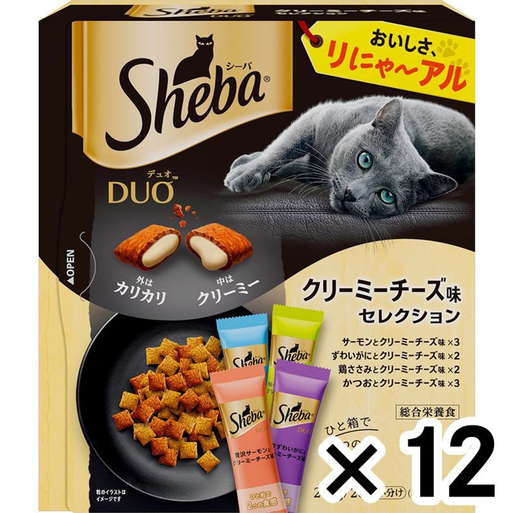 シーバデュオ　クリーミーチーズ味　２００ｇ&times;１２個セット, クリーミーチーズ味セレクション, 12個セット