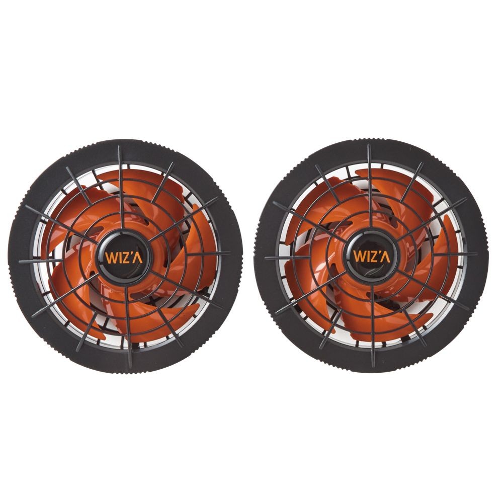 【2026年モデル】ウイザ　WIZ'A　超大風量　衣料用ファンＰＲＯ　ブラック&times;オレンジ, ブラック&times;オレンジ, ノーマル