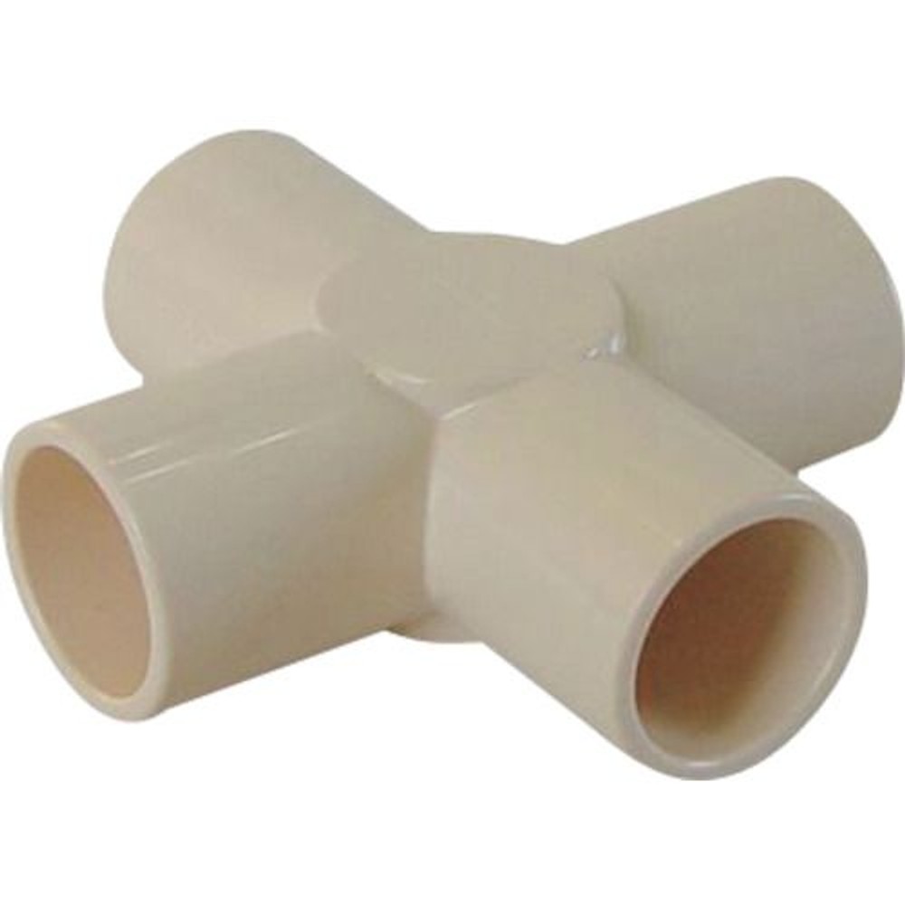 YAZAKI 矢崎化工 イレクタープラスチックジョイント J-121A S 枠・パイプのつなぎ用　Φ28用, アイボリー, J-121A S