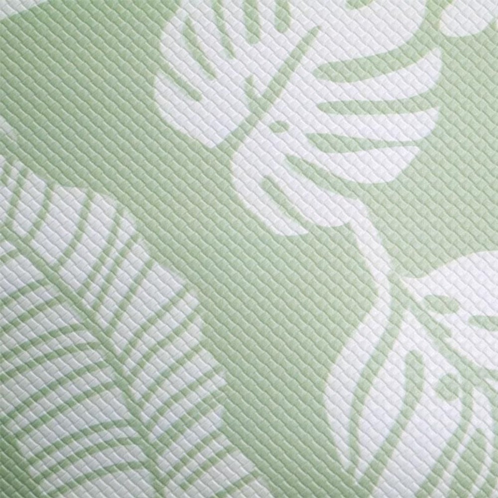水拭きできる防炎キッチンマット　リーフ柄, リーフ（50×120）, 50×120cm