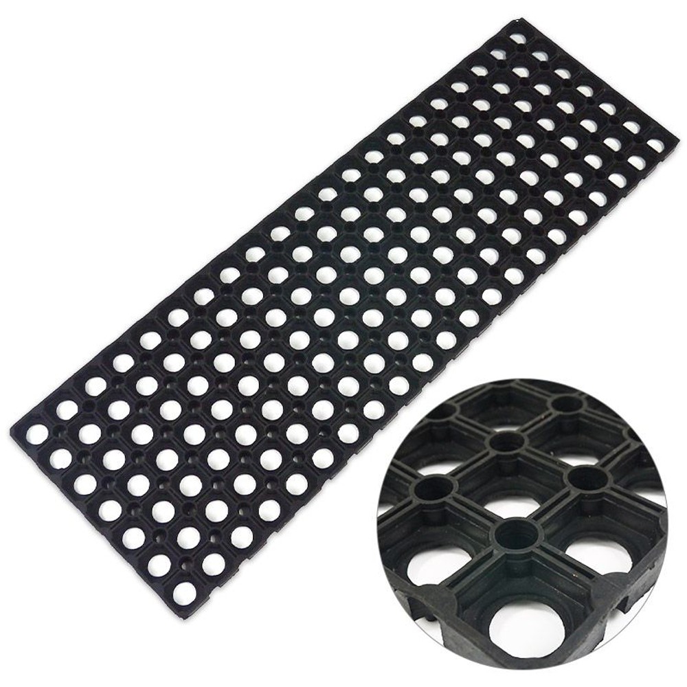 有孔ゴムマット, 黒（29&times;58）, 29&times;58cm