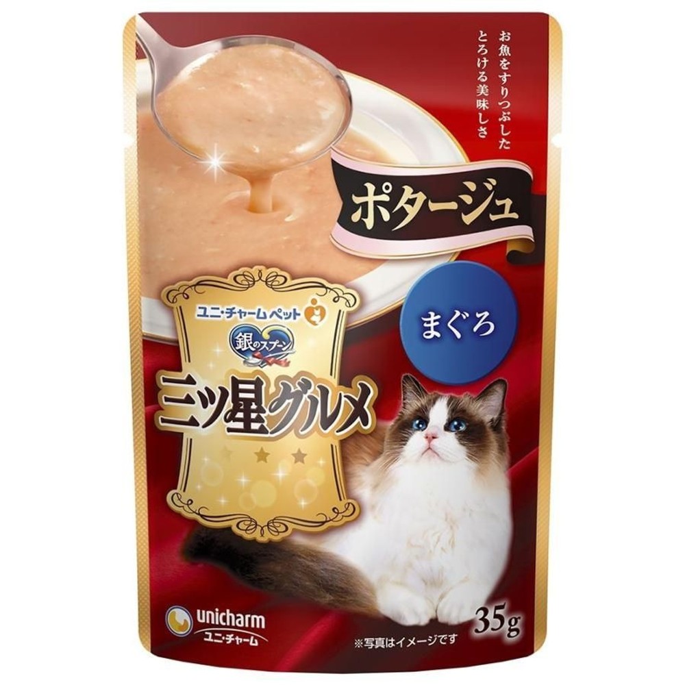 ユニチャーム　三ツ星パウチポタージュ　まぐろ　35ｇ, まぐろ, 35g