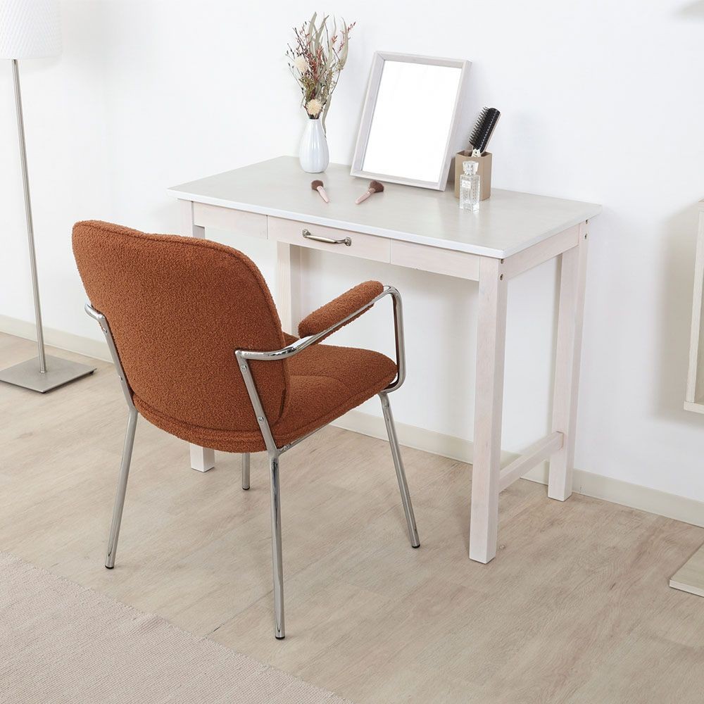 不二貿易 ダイニングチェア　ルル　ＯＲ【メーカー直送・代引不可】, オレンジ, 幅550mm&times;奥行600mm&times;高さ810mm