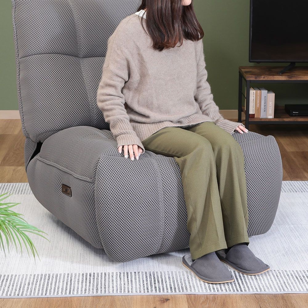 不二貿易 電動パーソナルチェアー　ＭＯＶＥ　ＧＹ【メーカー直送・代引不可】, ダークグレー, 幅880mm&times;奥行mm&times;高さmm