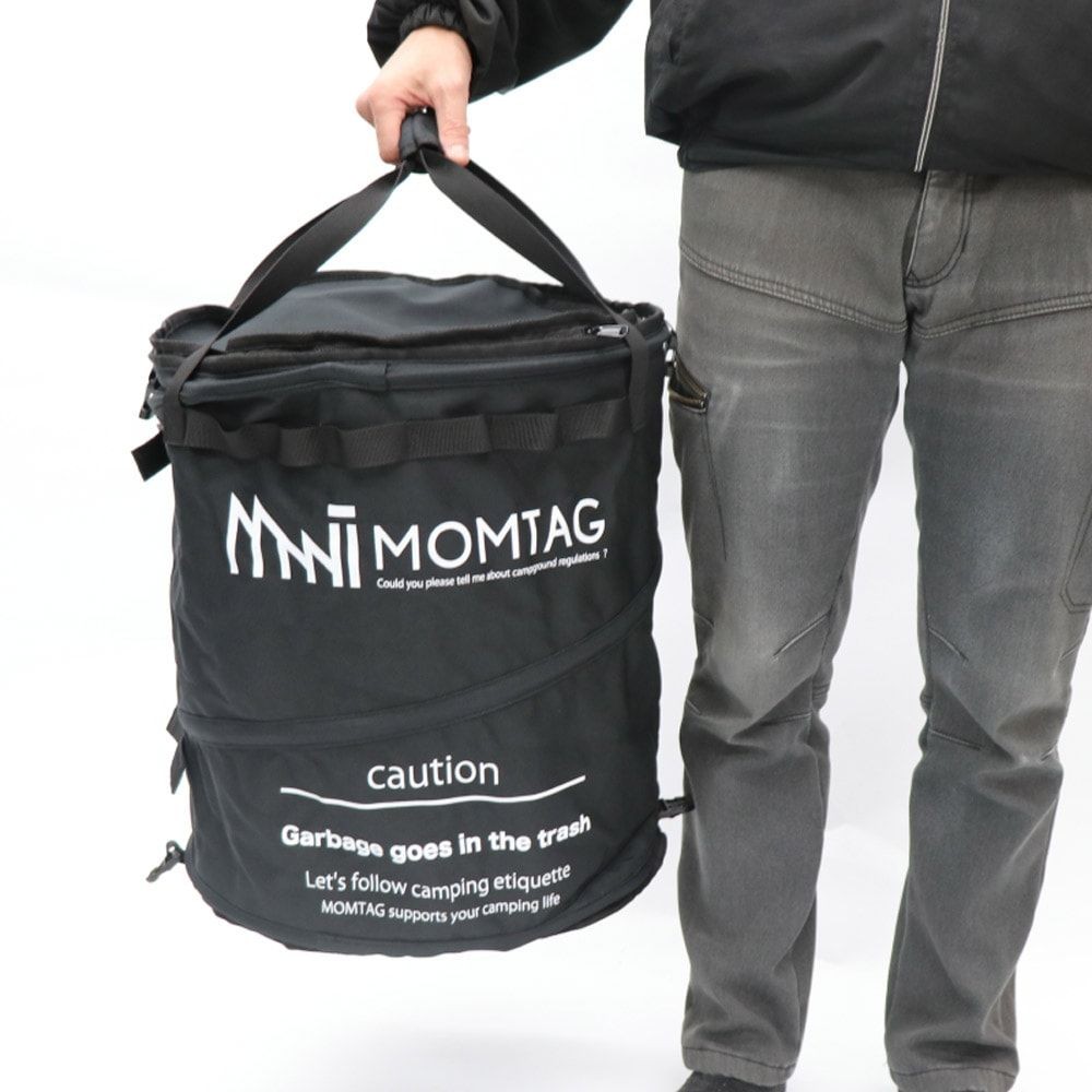MOMTAG キャンプ用トラッシュバッグ　HDL-3709, ブラック, -