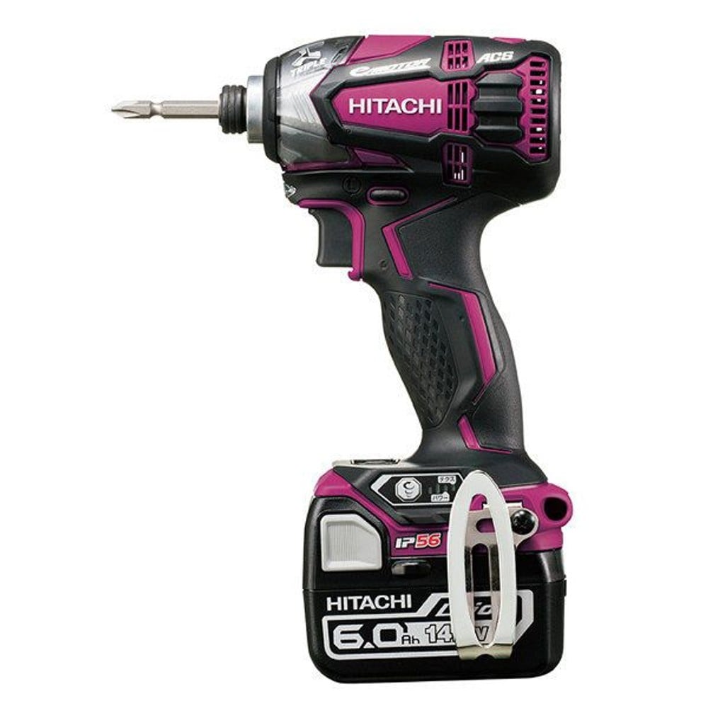 【現行品】HiKOKI（ハイコーキ） 14.4Vコードレスインパクトドライバ WH14DDL2(2LYPK)R, レッド, 本体のみ