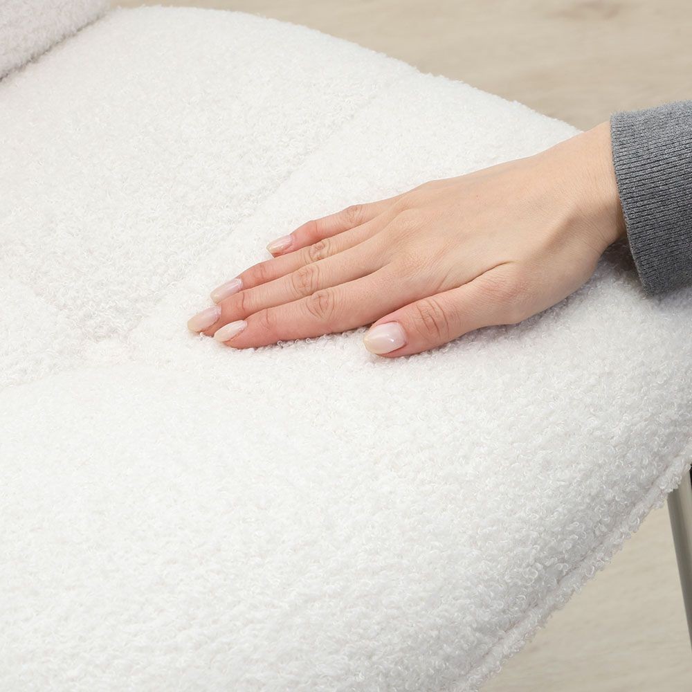 不二貿易 ダイニングチェア　ルル　ＷＨ【メーカー直送・代引不可】, ホワイト, 幅550mm&times;奥行600mm&times;高さ810mm