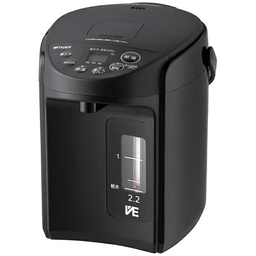 【数量限定】タイガー VE電動ポット2.2L PIQ-G220KC クールブラック, クールブラック, 幅254mm&times;奥行219mm&times;高さ283mm