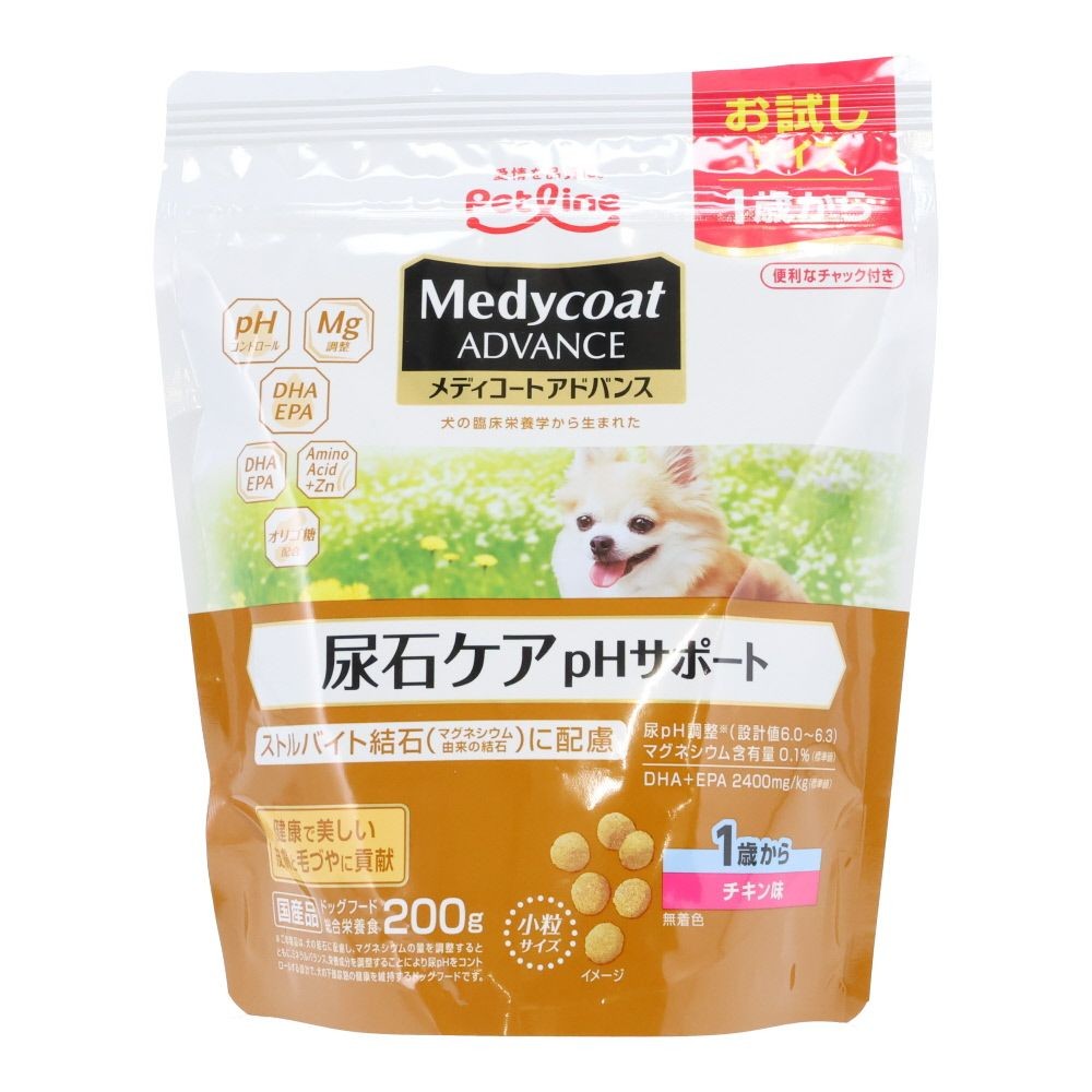 ペットライン　アドバンス尿石ケア１歳　２００ｇ, 1歳から チキン味, 200g