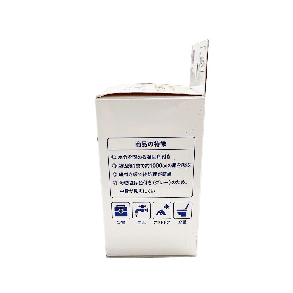 どこでも簡易トイレ（3回セット）, ホワイト, 3P