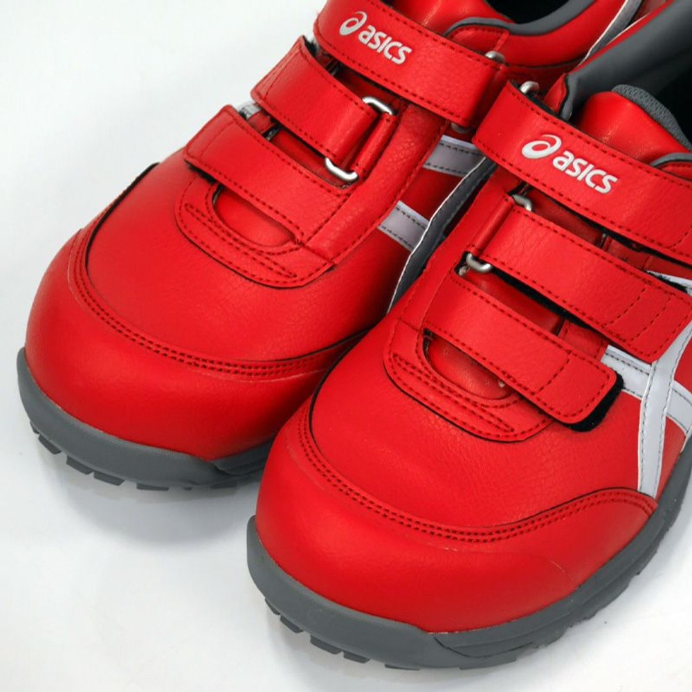 【数量限定】【25.0ｃｍ在庫限り】アシックス（ASICS） ウィンジョブＣＰ３０１セーフティシューズ　レッド&times;グレー, レッド, 25.0cm