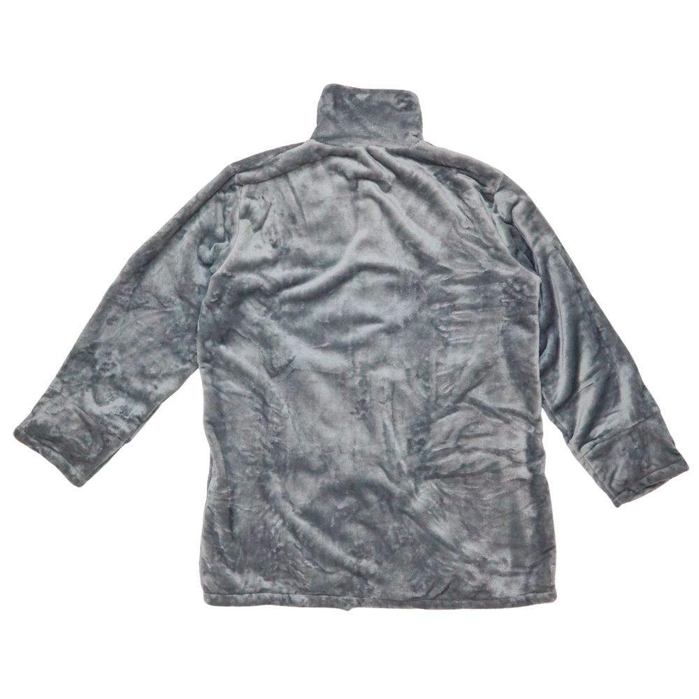 WIZ'A　ウィザ　衿付き着る毛布　ショート丈　グレー, グレー, フリーサイズ