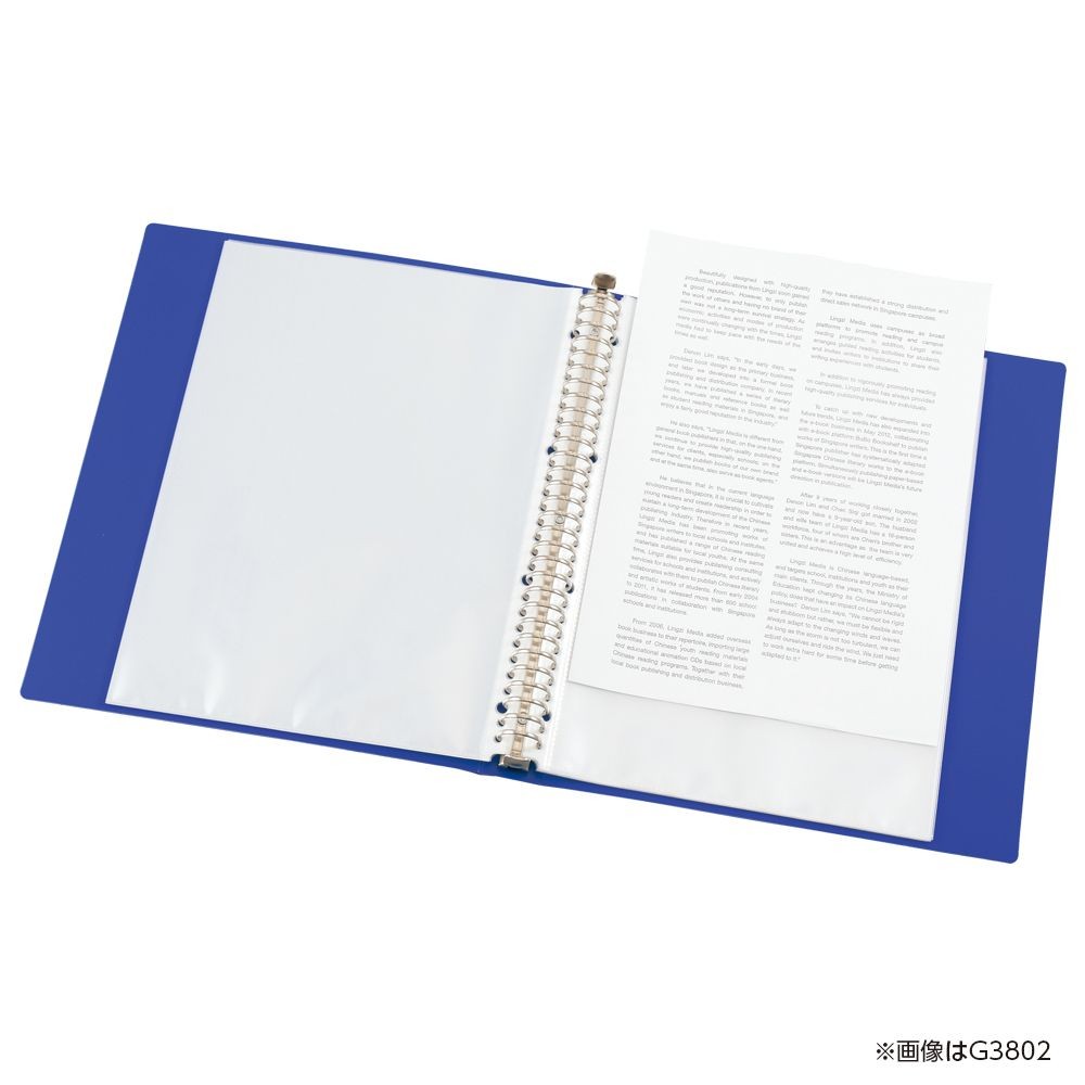 【6個セット】リヒトラブ クリアーブック 交換式 青 A4S 35ポケット 30穴 G3803-8 LIHITLAB クリアブック クリヤブック クリヤーブック クリアファイル クリアーファイル クリヤファイル クリヤーファイル 【メーカー直送・代引不可】, 青, G3803-8             
