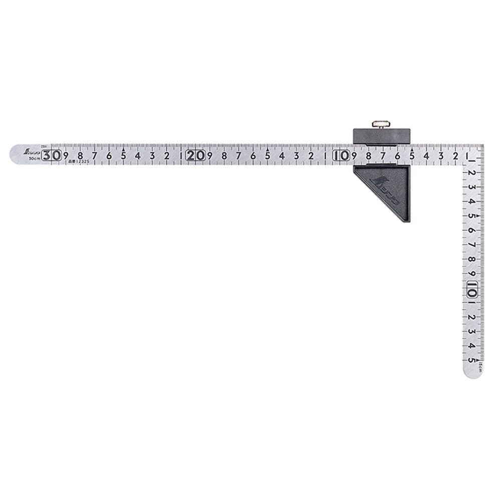 曲尺小型 平 ステン 30&times;15cm表裏同目 ストッパー付, シルバー, 30&times;15cm