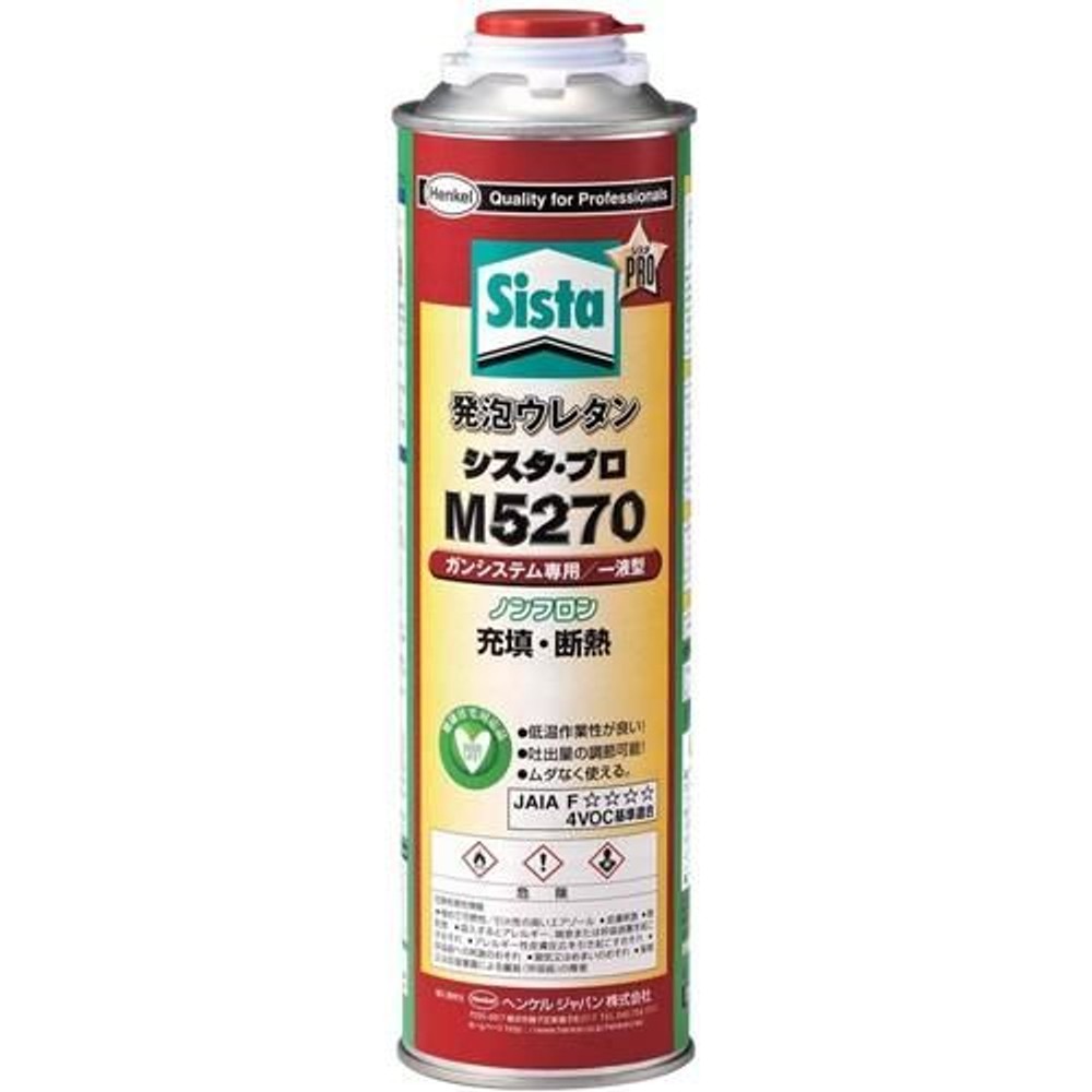 シスタ発泡ウレタン　シスタプロ　M5270　750ml, 淡黄白色, 750ml