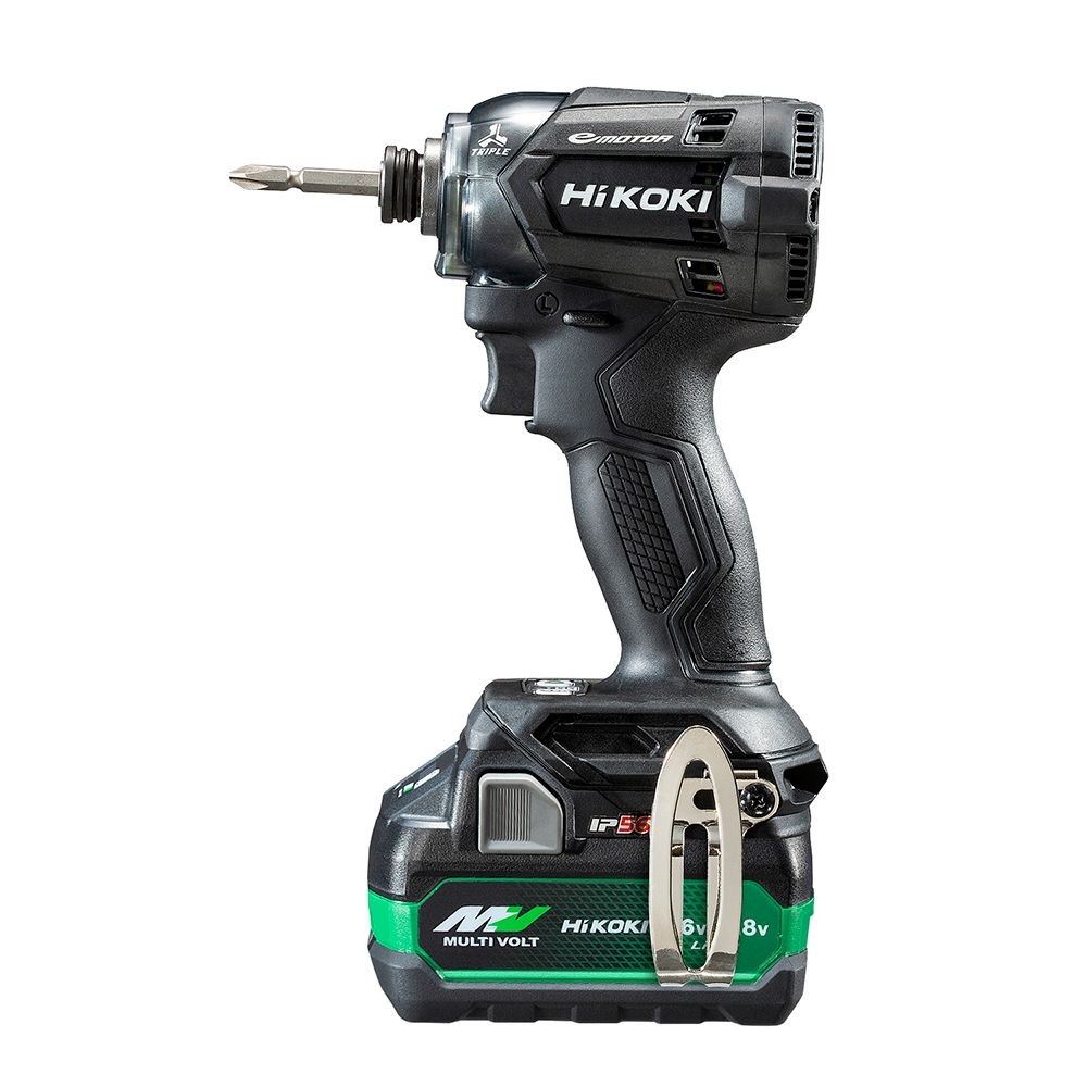 ハイコーキ　HIKOKI １８ＶインパクトＤＶ（蓄電池２個、充電器付き） WH18DC (2XP), ブラック, WH18DC (2XP)