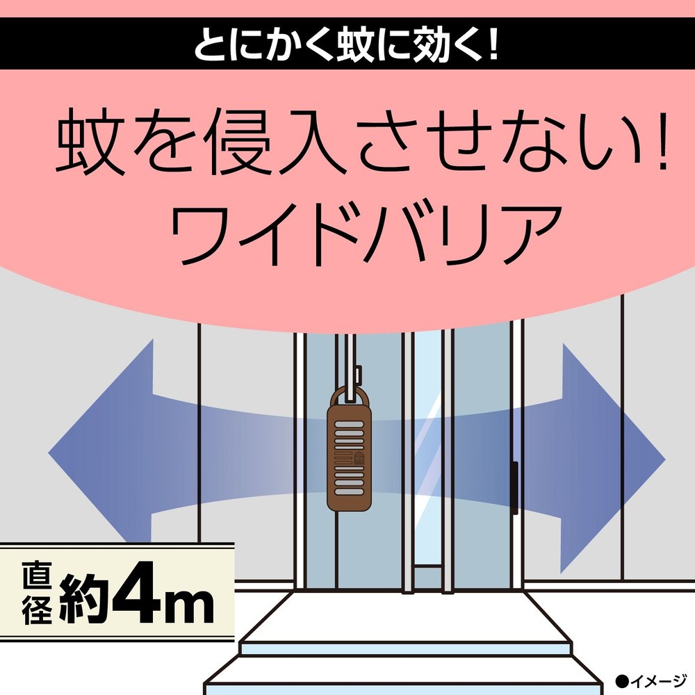 アース　マモルーム　蚊に効く吊るだけプレート　玄関用　１年用, 虫よけプレート, 1年用