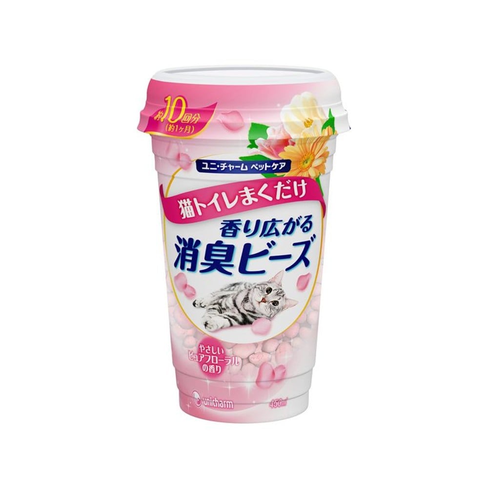 香り広がる消臭ビーズ　ピュアフローラルの香り　450ｍｌ