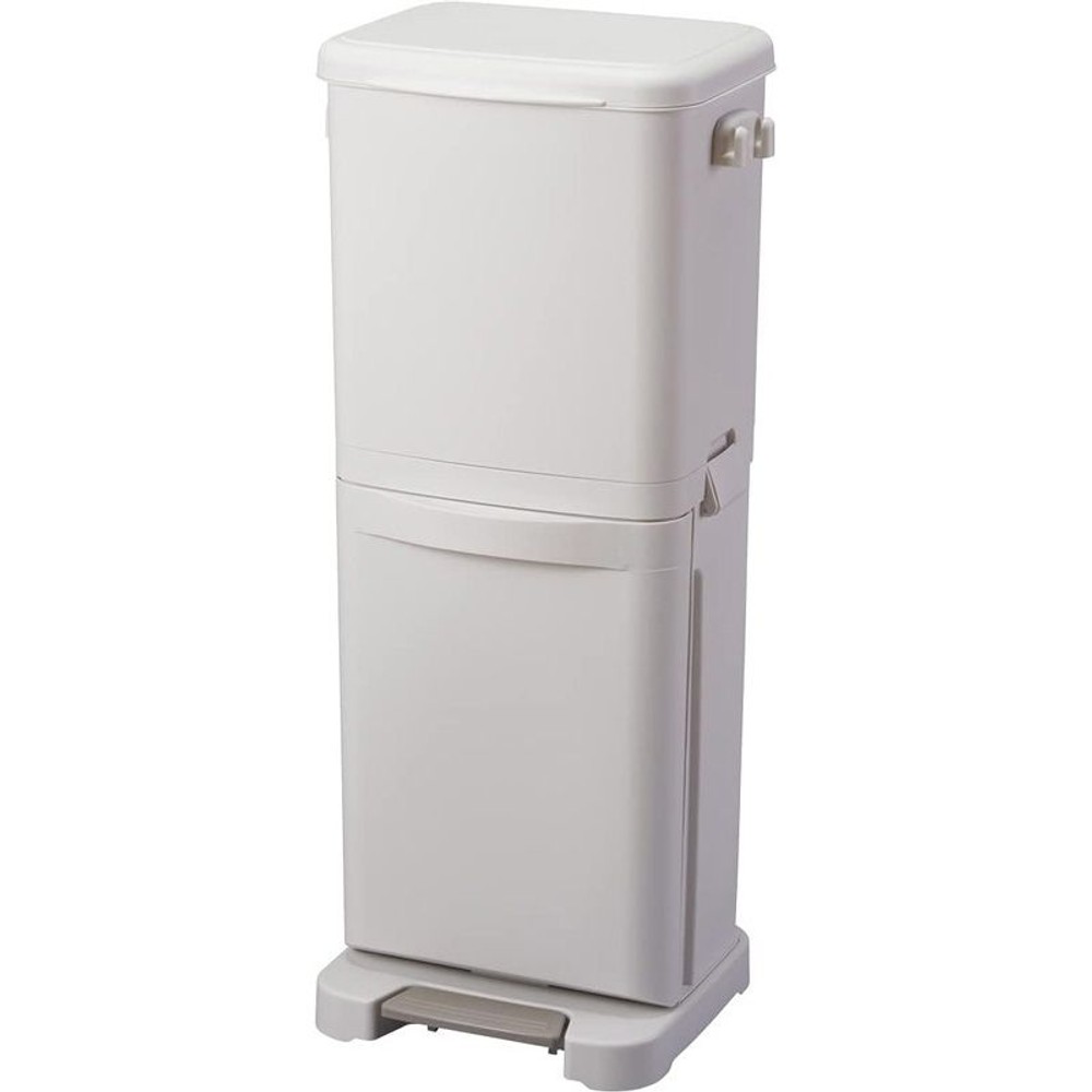 縦型2段分別ペダルペールＳＤ40Ｌ　ＷＨ, ホワイト, 40L