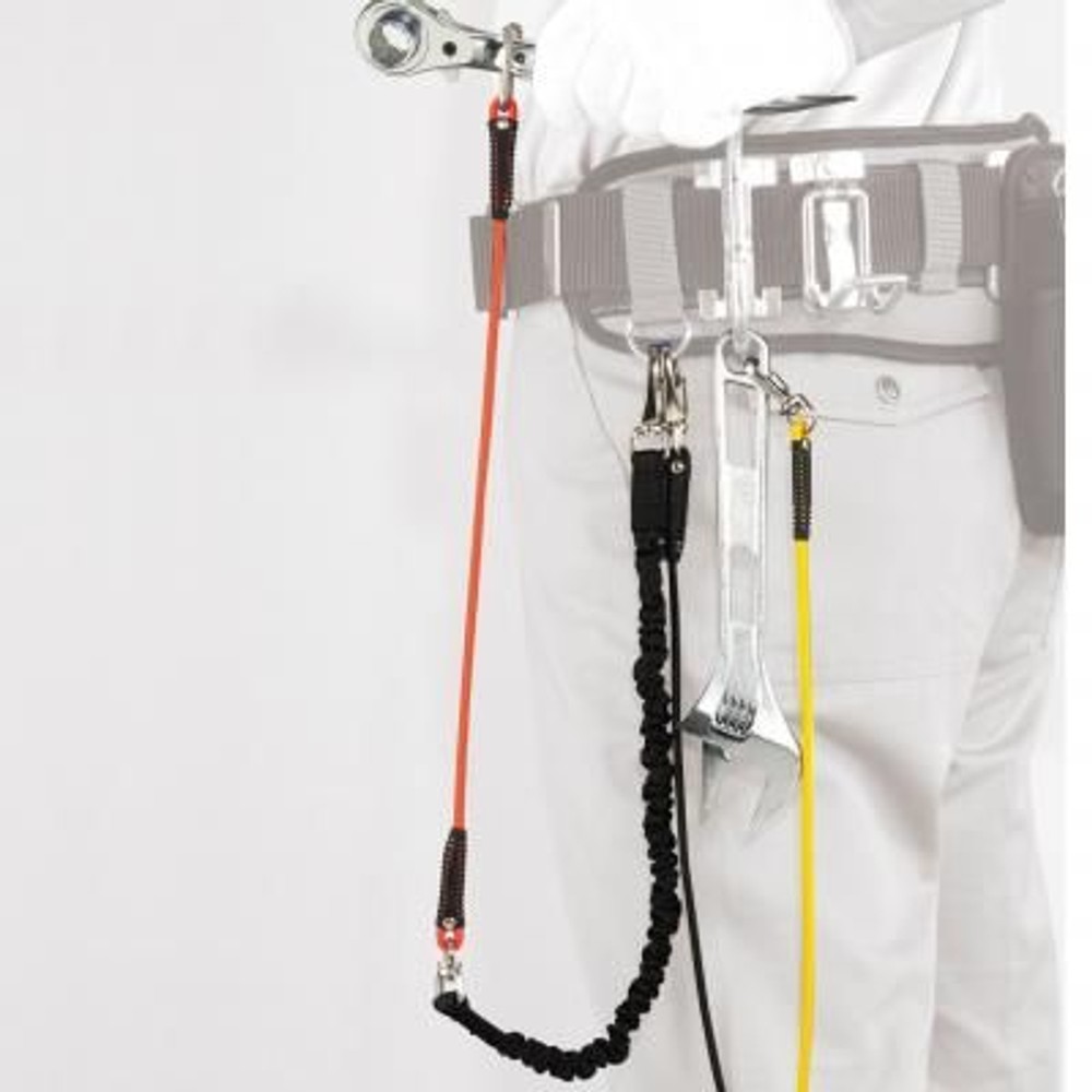 TAJIMA（タジマ）ショックコード式安全ロープ イエロー　AZ-SZCY, イエロー, 1300mm