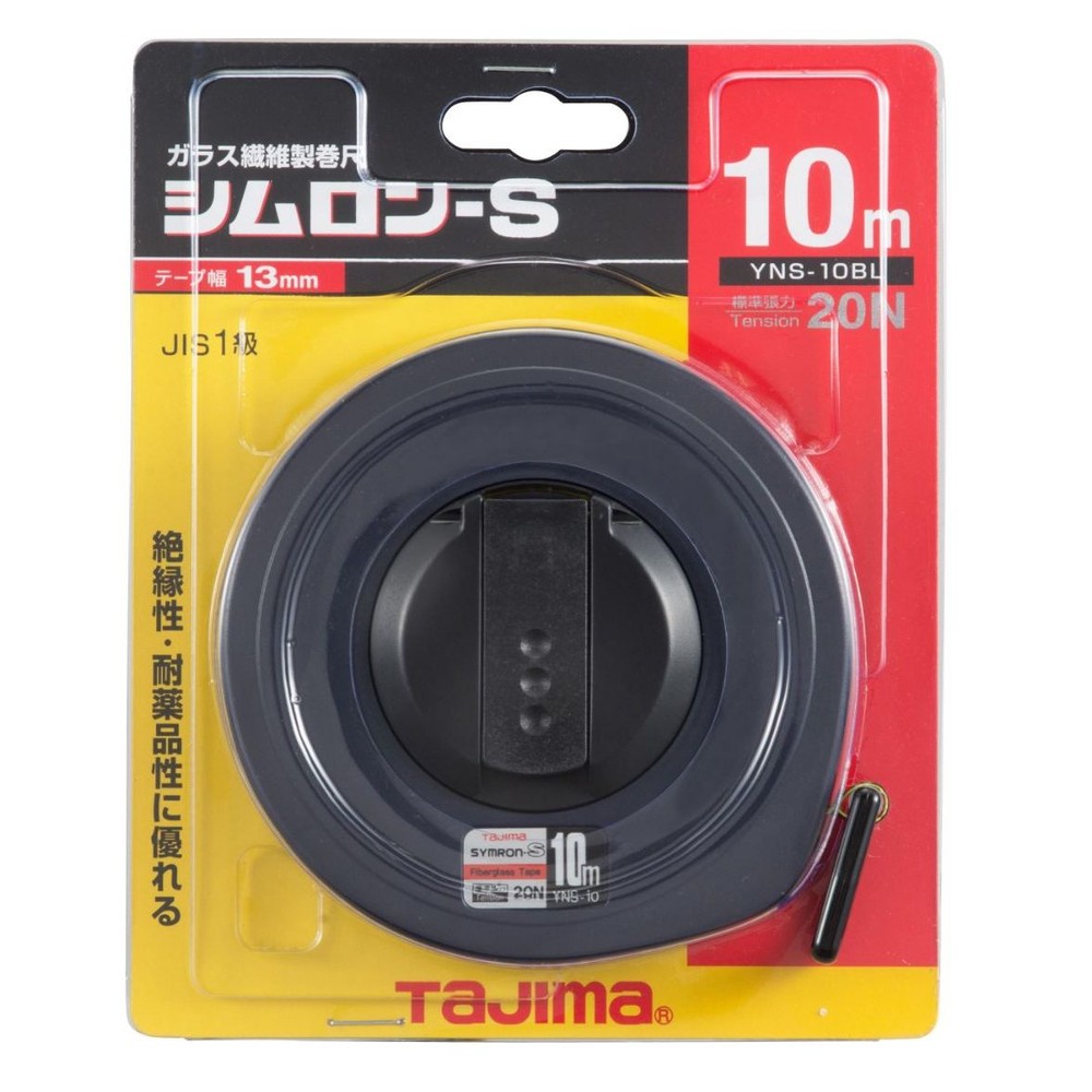 TAJIMA（タジマ）　シムロンS 10m　YNS-10BL, ブラック, 10m