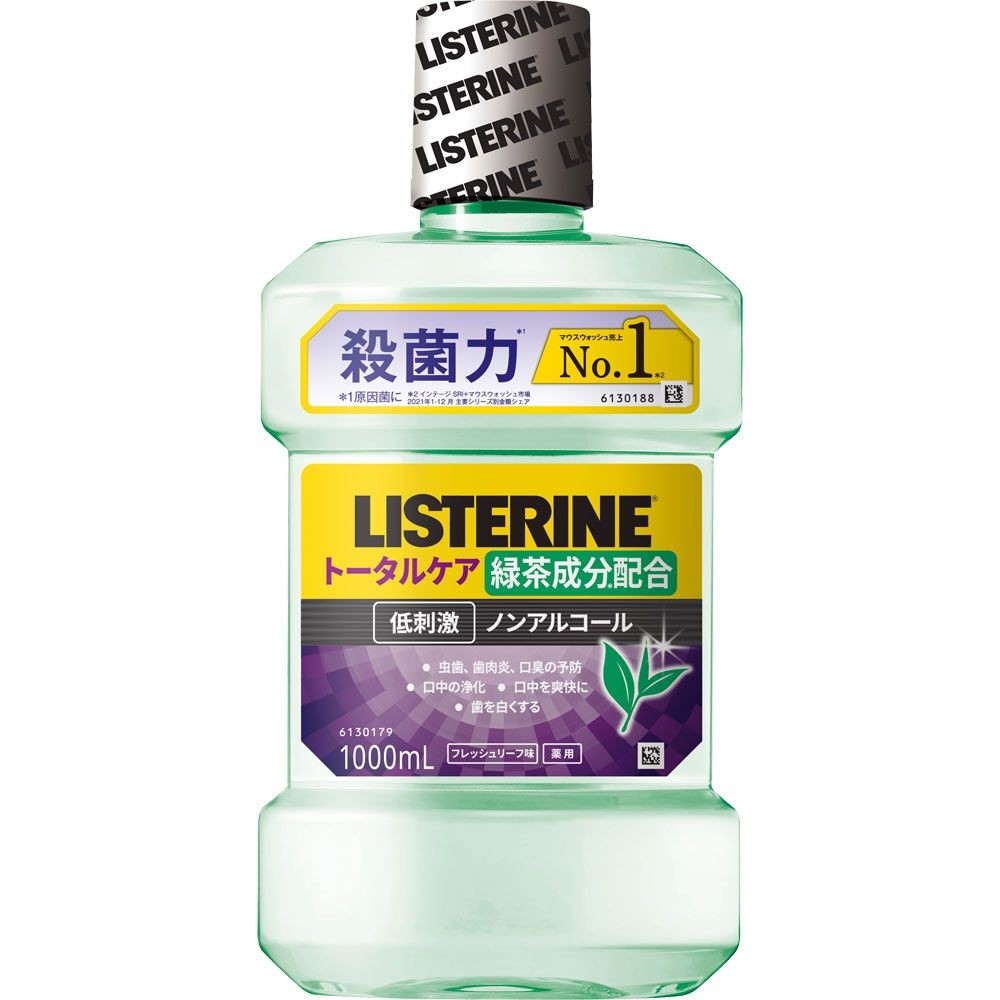 薬用リステリン　トータルケア　緑茶　１０００ｍｌ, フレッシュリーフ, 1000ml