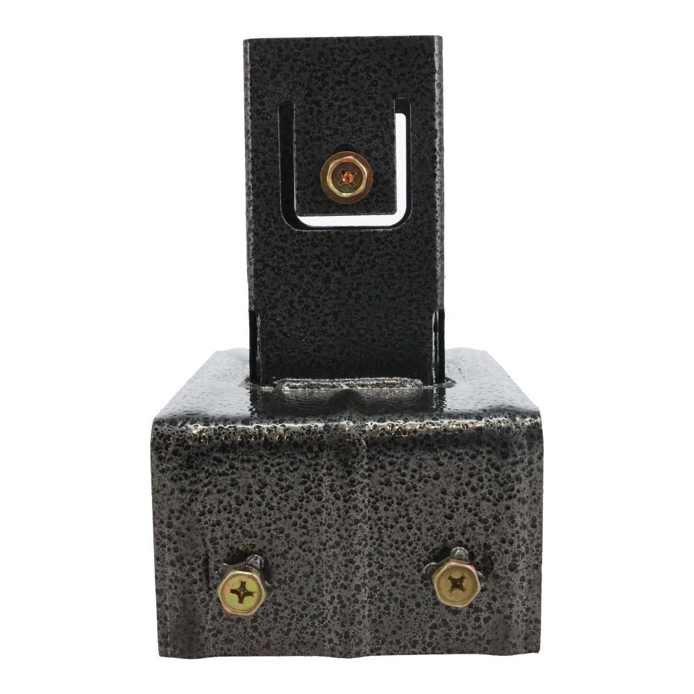 ラティス用柱固定金具　１５ｃｍブロック用, ブラック, 15cmブロック用