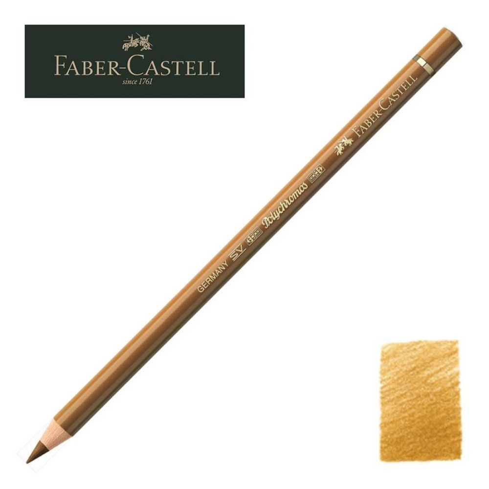 ファーバーカステル ポリクロモス色鉛筆・単色 182 （ブラウンオーカー） 110182, 182 ブラウンオーカー, 単色 182