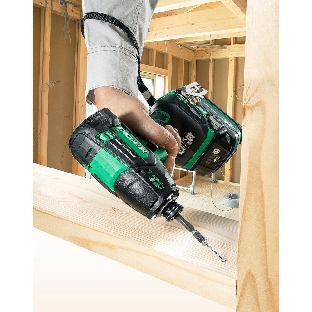 ハイコーキ　HIKOKI １８Ｖ静音インパクト（蓄電池２個、充電器付き） WHP18DA (2XPZ), グリーン, WHP18DA (2XPZ)