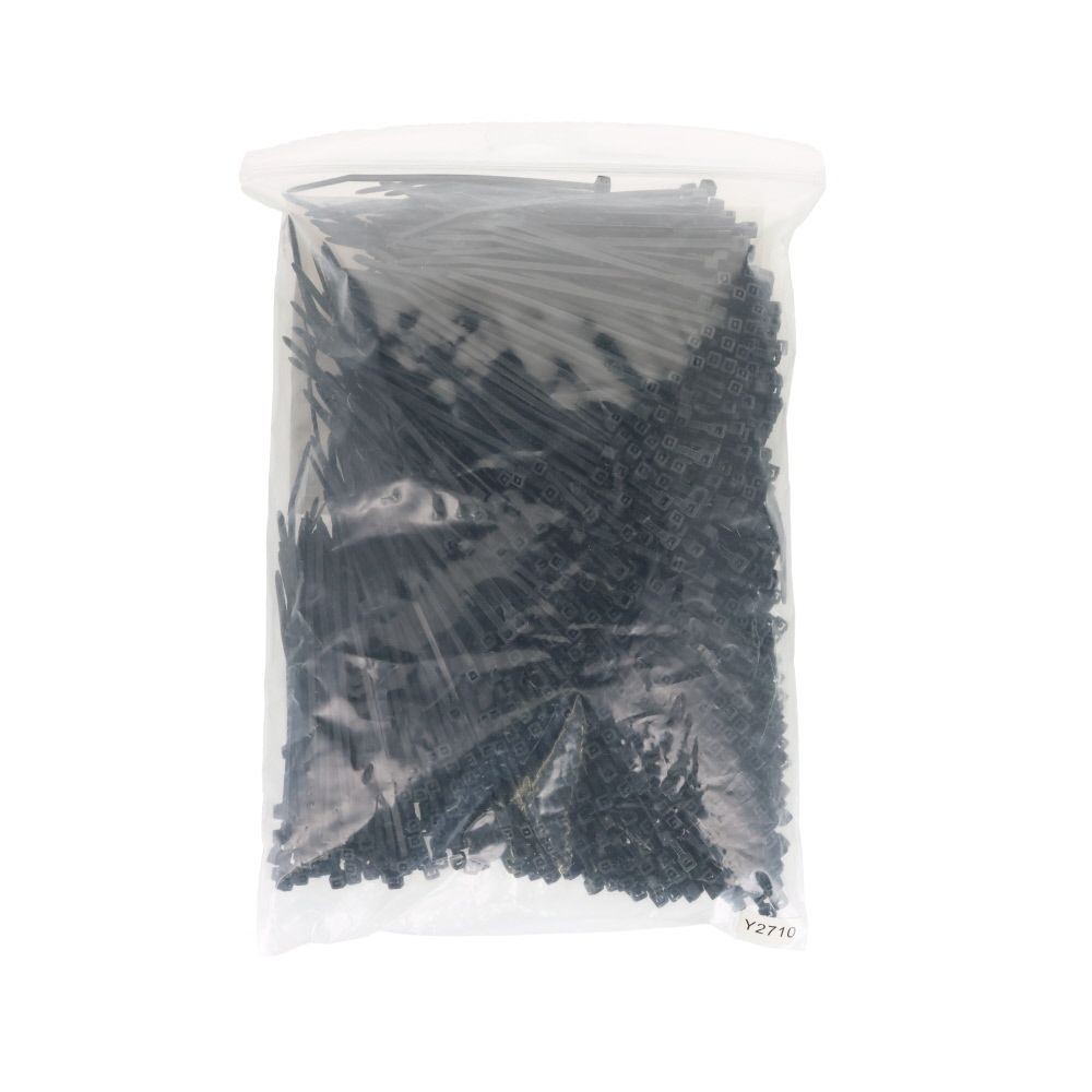 結束バンド　黒１００ｍｍ×１０００Ｐ, 黒, 100mm