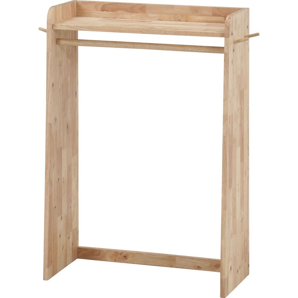 不二貿易 ＮＳ　壁面収納ユニット　トップハンガーラック【メーカー直送・代引不可】, ナチュラル, 幅700mm&times;奥行340mm&times;高さ1000mm