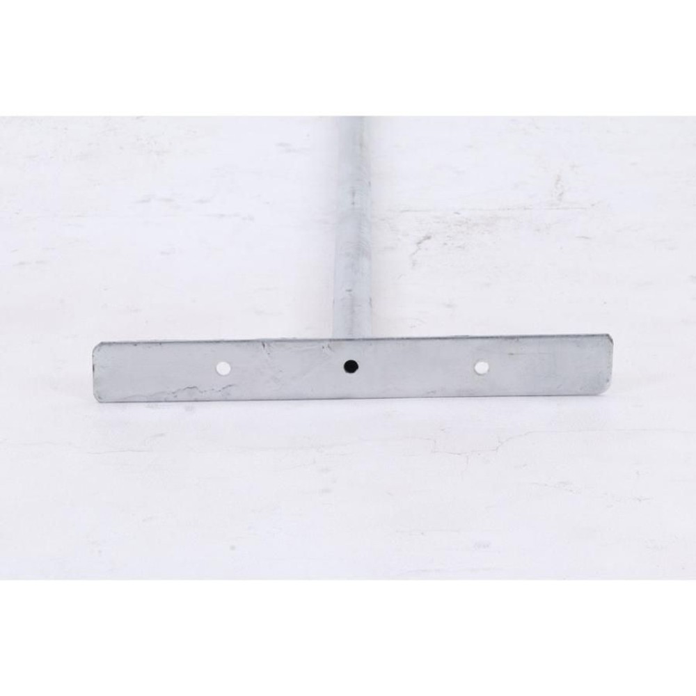 フェンス用支柱　プレート型90【メーカー直送・代引不可】, スチール, 高さ900mm