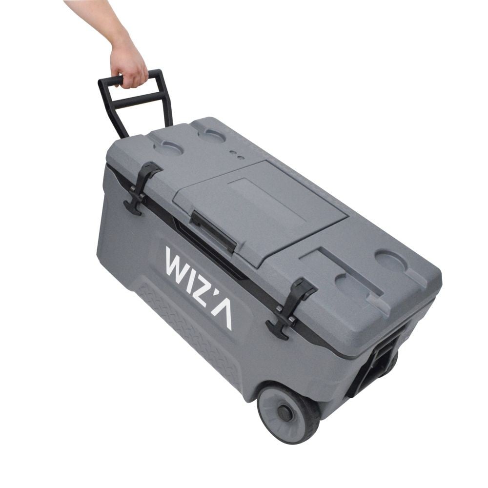 ウィザ WIZ'A 5DAYS　クーラー　キャスター付  75L, ダークグレー, 75L
