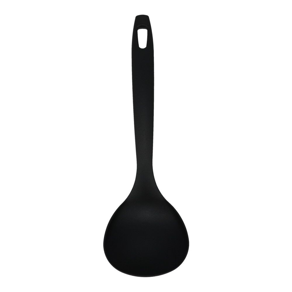 ホームシェフミニ　アク取りお玉, ブラック, 230ｍｍ