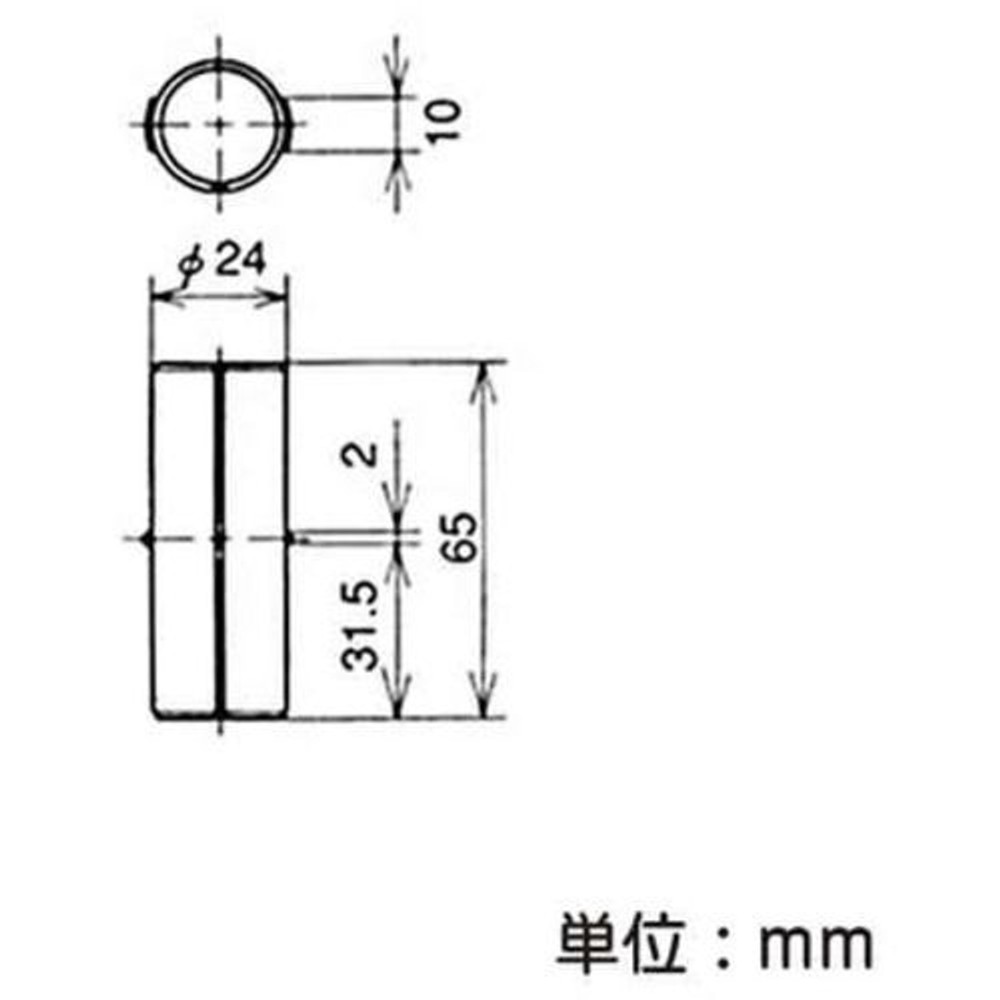 YAZAKI 矢崎化工 イレクター　パイプつなぎ金具65　EF-1006-S, シルバー, EF-1006-S
