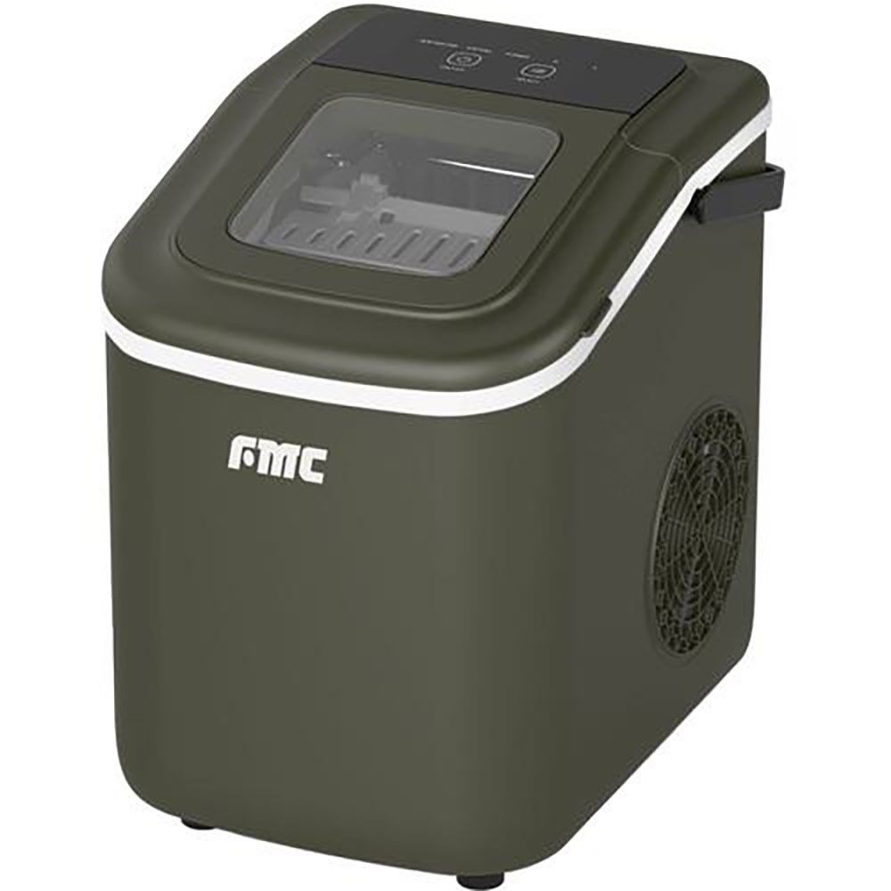 フジマック　コンパクト製氷機　氷職人, モスグリーン, 幅214mm&times;奥行299mm&times;高さ283mm
