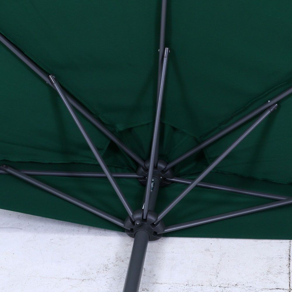 不二貿易  半円パラソル, アイボリー, 直径約2.7m