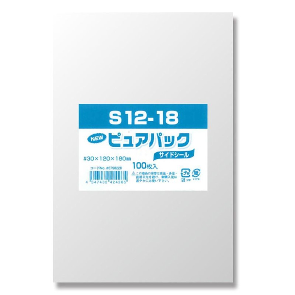 ＯＰＰ袋　ピュアパック, 透明（40&times;80）, 40&times;80mm
