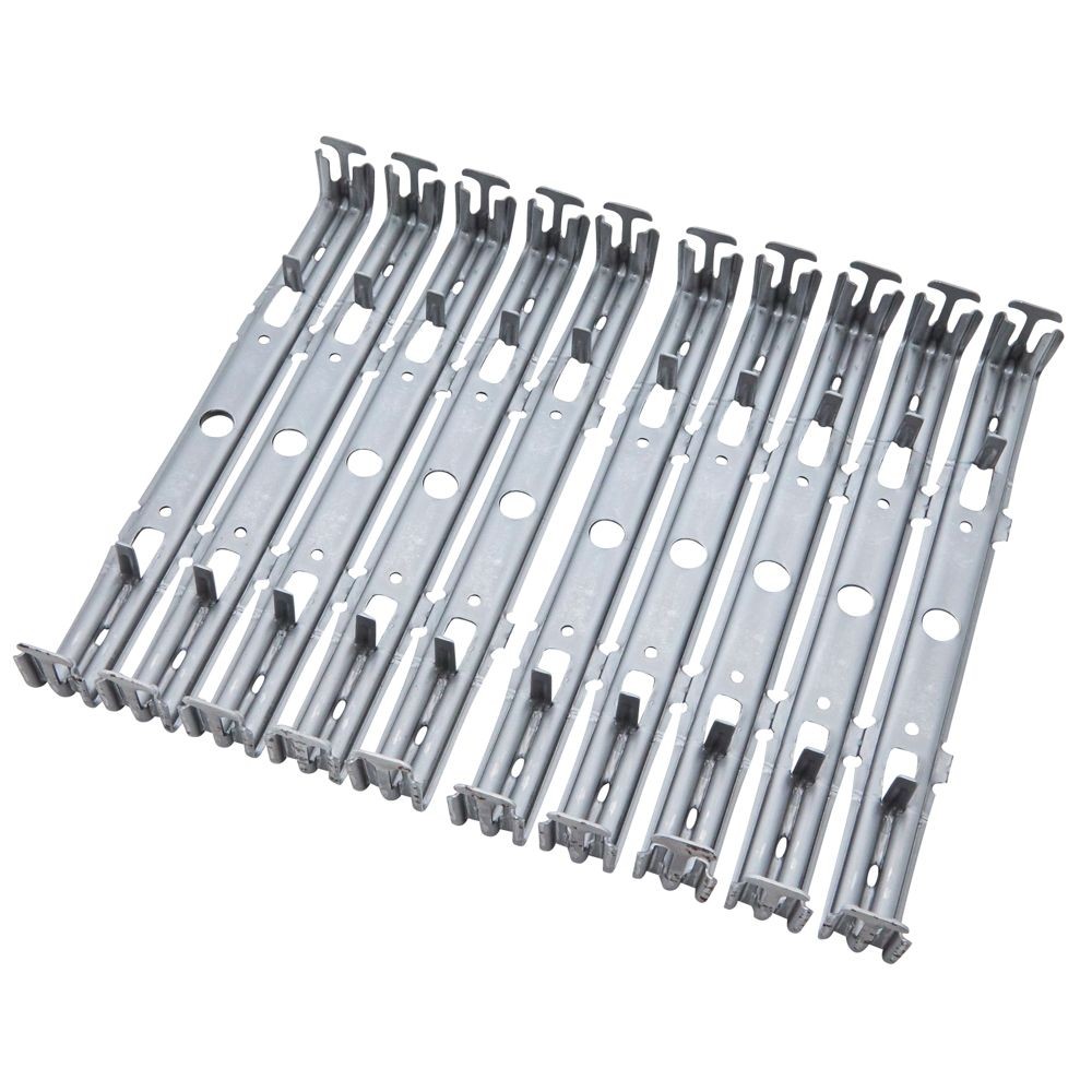 NSP 巾止め金具 50&times;150mm 10個, シルバー, 10個入り