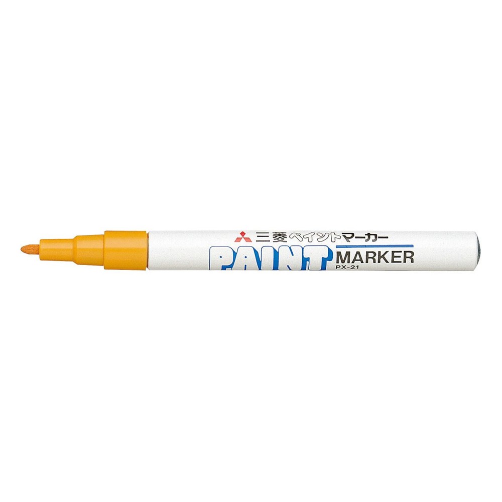 【10本セット】三菱鉛筆 ペイントマーカー 細字 橙 PX21.4【メーカー直送・代引不可】, 橙, 細字 PX-21